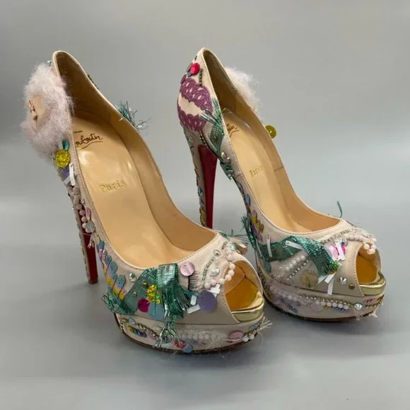 christian louboutin trash shoes